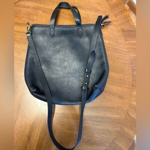 Madewell Leather Crossbody Tote Bag